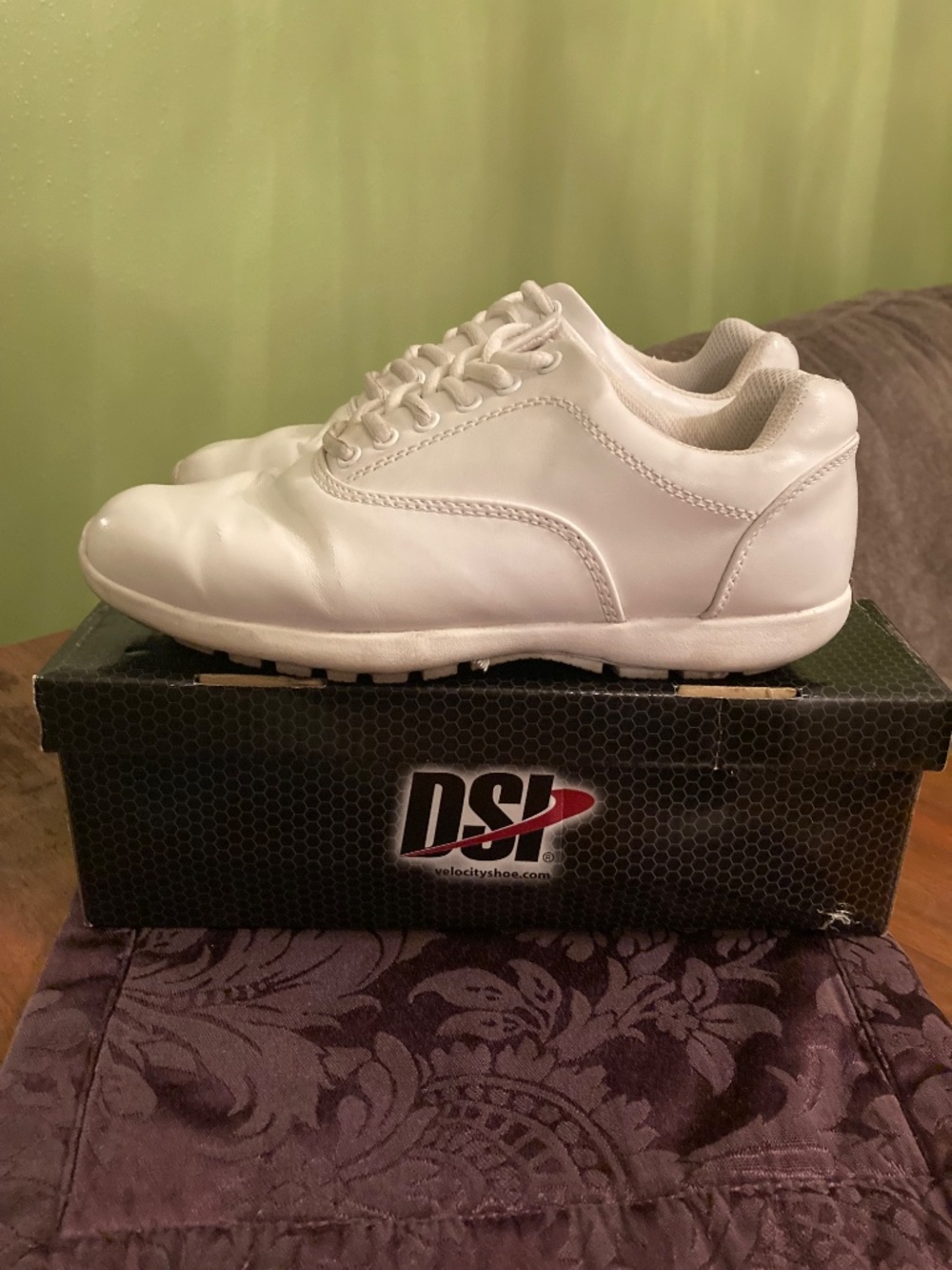 DSI Velocity White Marching Shoes